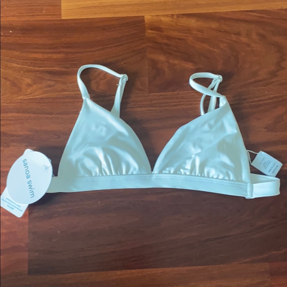 Sonia Swim White Bikini Top